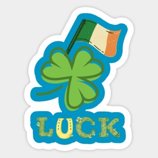 Luck.Irish flag Sticker